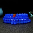 108 Bracelets  Blue-green Agate Multi-circle Bracelet  Jade  Buddha Beads 