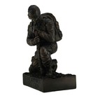 Zeckos Silent Salute Kneeling Military Soldier With Rifle In Ground Statue