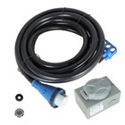 14-50p ss2-50r 50a 25ft Rv Extension Cord power Inlet Box Combotwist Lock Nema