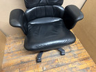 Vintage Herman Miller Geoff Hollington Executive Leather Office Chair Black
