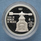 1987 Mexico Proof 1 10 Onza  999 Silver Coin - Ana Lamp Rev  1 10 Oz Mexican 
