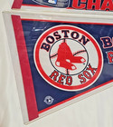 Lot Of 2 Vintage Early 2004 Boston Red Sox World Series Champions Pennants Mlb