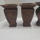4 Antique Cast Iron Table Legs Foot Feet Pot Belly Stove Parlor Vintage Heavy