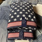 Brooks Brothers Americana 8 Piece Red   White  blue 100  Cotton Bath Towel Set