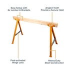 Bora Jobhorse Saw Horses 2 Pack Of Leg Brackets  builds 1 Sawhorse  - Silver 