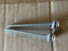  8 X 2-1 2  Roofing Screws 1 4   Hex Head Metal To Wood Self Tapping Bone White