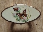 Vintage Stratton England Lipstick Holder   Oval Butterflies Mirror  934-048