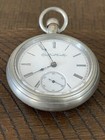 Antique Elgin Nat   l Watch Co Pocket Watch 18 Size Swing Out Trade Mark Case Runs