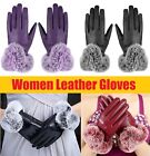 Women s Ladies Lambskin Leather Gloves Thermal Fur Ladies Warm Winter Driving Us