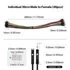 1pcs 30cm Male To Female Dupont Jumper Wires 40pin Multicolored For Arduino Pi