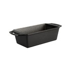 Lodge Cast Iron Bread Loaf Pan Rectangle Bakeware Baking Broiler Durable Black