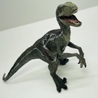Papo Velociraptor Figure Prehistoric Jurassic Dinosaur Figurine 4  Vintage 2005