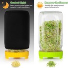 Kitmiido Seed Sprouting Kit  2 Large Wide Mouth Mason Jars With Sprout Lids