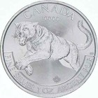 Better Date 2016 Canada 5 Dollars 1 Oz  9999 Silver Cougar World Coin In Capsule