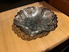 Vtg  Silver Plate 6  Candy Dish Footed Bowl Reticulated