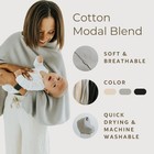 Toci Nursing Cover Poncho     Soft Breathable Breastfeeding Cover  360  