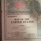 America United States Large Map 1981 35 5  X 53 5  Geographia Map Co  Vintage