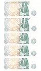 Bank Of England Great Britain 1 Pound      5 Pcs In Cont  No  Gem U