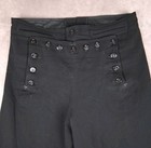 Vintage Seafarer Uniform Sailor Pants Navy Cracker Jack Bell 13 Button Usa 29x28
