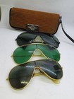 Vintage Ray Ban Wings Lot 3 Pcs Sunglasses Bausch   Lomb Aviator Gold Black Box
