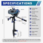 3 5 Hp Outboard Motor 2 Stroke Boat Strong Engine With Air Cooling System Usa