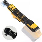 3 8   Electric Cordless Ratchet Right Angle Wrench Impact Power Tool For Dewalt