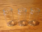 Blooze Bottle Glass Guitar Slide - Short 2  Clear W lip - Sc2 - 3 Pack - New 
