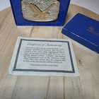200th Anniversary American Eagle Belt Buckle Sterling Silver 24kt Gold Plate New