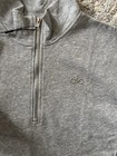 Alo Quarter Zip Grey Medium New