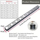 Patio Garden Yard Trench Drain Kit 304 Stainless Steel channel Drainage Trench