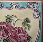 Antique Boote - Art Nouveau Majolica Tile C1900