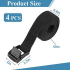 Peasug Tie Down Straps  4 Pcs Lashing Small Ratchet Straps 0 78  X 5   Black 