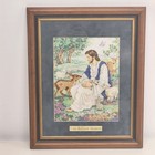 Framed Wall Art Jesus In Garden Surrounded By Animals  i Am The Good Shepherd 