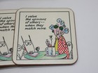 Vintage Maxine Shoebox Pimpernel Cork Drink Coasters Lot Set Of 6 Hallmark