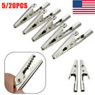 5-20x Single Prong Alligator Clips W  Teeth Aligator Stainless Steel Clip Test