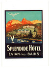 Lot Of 8 Vintage Style Hotel Luggage Label Travel Stickers