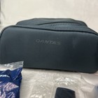 Qantas Amenity Travel Kit Dark Gray Zipper Pouch Sealed Items
