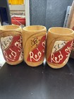 Red Stripe Jamaican Beer Hand Carved Wooden Bottle Folk Art Bar Display 6 5   