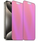 2 Pack Matte Anti-blue Privacy Tempered Glass For Iphone 15 Pro Anti-glare 