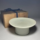 Korean Joseon Dynasty Footed Plate   W 17 3    H 7 2 cm 