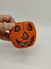 Halloween Beaded Jack O Lantern Pumpkin Glass Votive Candle Holder Department 56