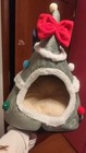 Christmas Pet Cat House Warm Bed Tent Washable Winter Cozy Dog Kennel