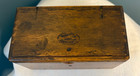 Antique 1889 Oak Singer Sewing Machine Puzzle Box No Attachments Red Velvet