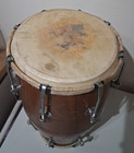 Dholak Wooden Drum Nut And Bolt Tuned 17  Long  Selling As-is