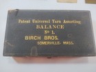 Antique Yarn Assorting Balance Tool  Instrument In Case Vintage Birch Bros  Mass
