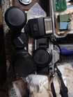 Vintage Canon Ae-1 35mm Camera Bundle W  Zoom Lens Lot