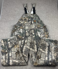 Vintage Carhartt Bib Overalls Xl Realtree Camo Insulated Double Knee Usa 46x30