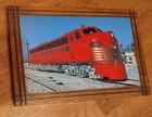 Frisco Railroad Original Framed E8a 1950 Locomotive Sea Biscuit  twenty Grand 