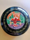 Vintage Russian  Palekh  Lacquered Papier Mache  Hand Painted Folk Art Boxes 3