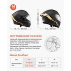 Full Face Motorcycle Helmet Dual Visor Street Bike Lightweight Dot Ece Size M